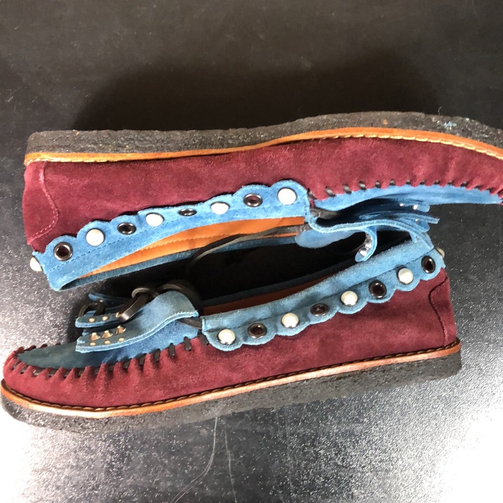 Coach Rexy Stud Charms Embellished Slip On Moccasin Sandal Shoes Women size 8.5B - Picture 9 of 10